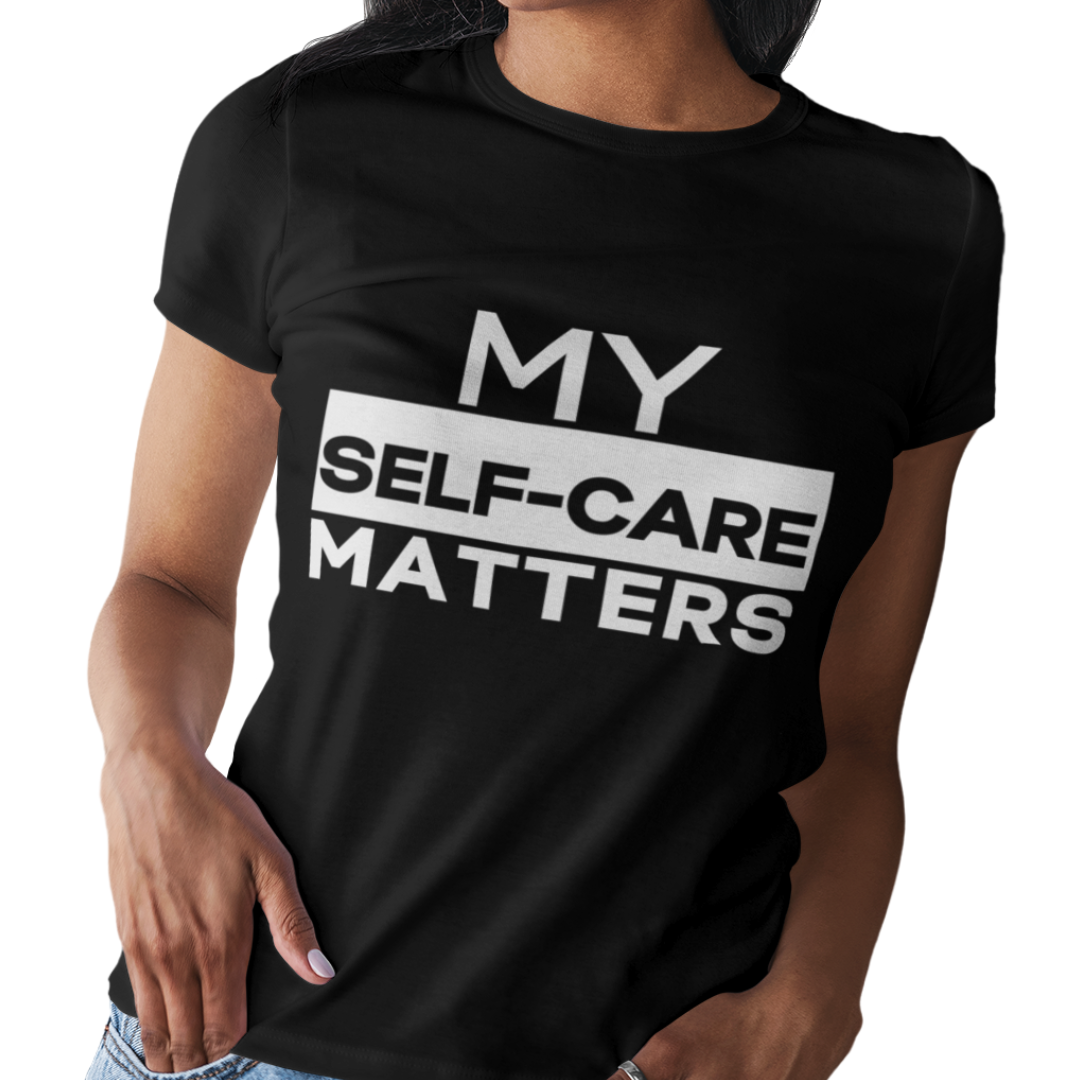 My Self-Care Matters Black & White Tee