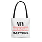 Self-Care Carrying Bag White, Black, & Pink #myselfcarematters
